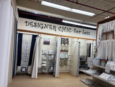 An image of curtains in a store.