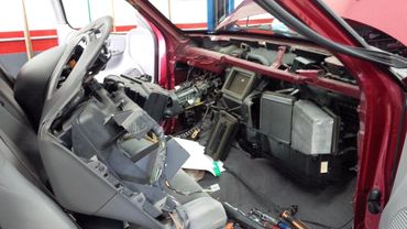 Working on a car's cooling system