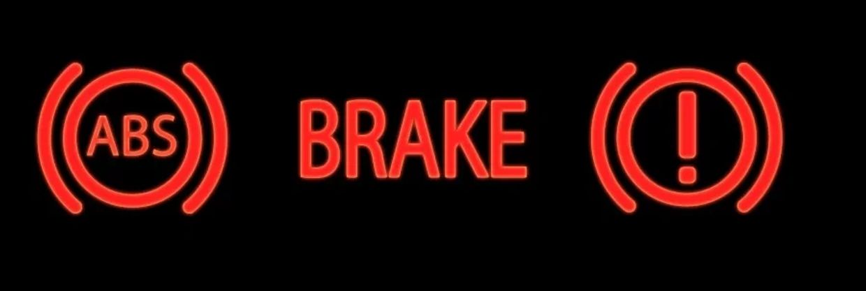 Dashboard brake warning light
