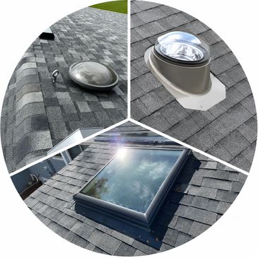 Roof ventilation, sun tunnel, and skylight installation, replacement and repair on Colorado homes.