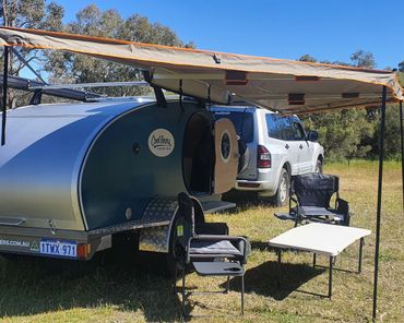 Leisure Campers, cool camper trailer hire. Mandurah, Perth, Bunbury, and Peel Region