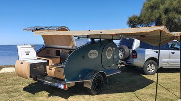 Leisure Campers, cool camper trailer hire. Mandurah, Perth, Bunbury and Peel Region