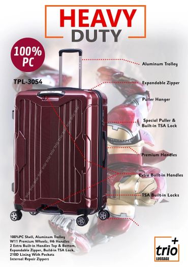 Luggage, suitcase, suitcases, bags, bag, trolley case, travel, iron man