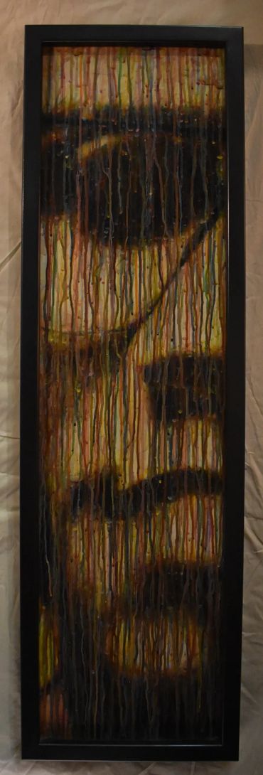 '' X '' Acrylic on panel 48''h x 12''d