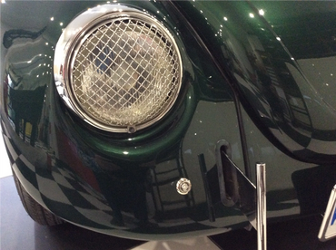 VW headlights with wire mesh cover