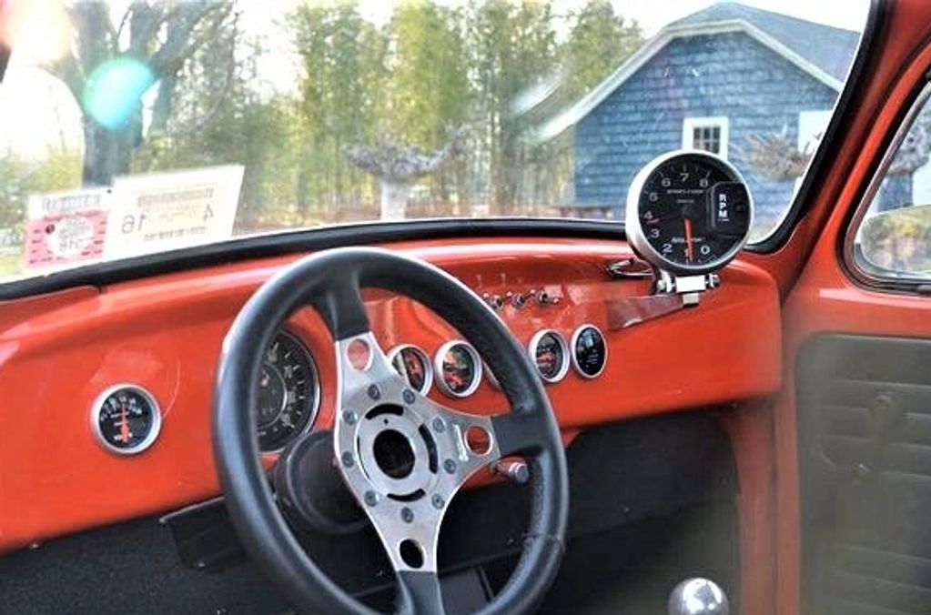 Dash of race car