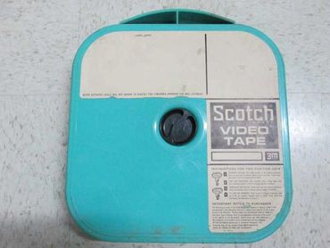 Scotch 3M Quadruplex Videotape Case w/Foam Rubber Inner Seal.