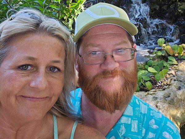 Husband and I on vacation in  Florida