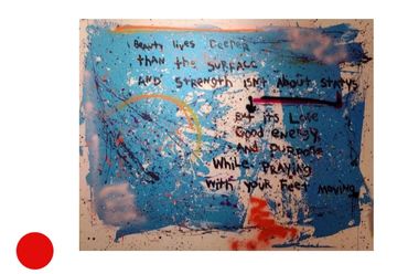 A commissioned painting by Genesis, Acrylic mixed with Latex and spray paint.