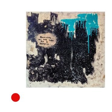 An abstract commission painting by Genesis, Acrylic, with a reminder about purpose.