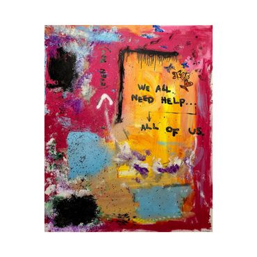 Genesis diamond dusted painting.