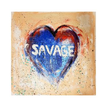 Painting of a heart, by Genesis.