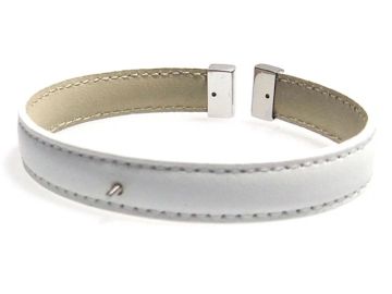 Bracelet Mounting for Pearl - Leather & Stainless Steel