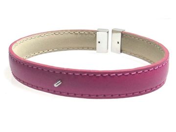 Bracelet Mounting for Pearl - Leather & Stainless Steel