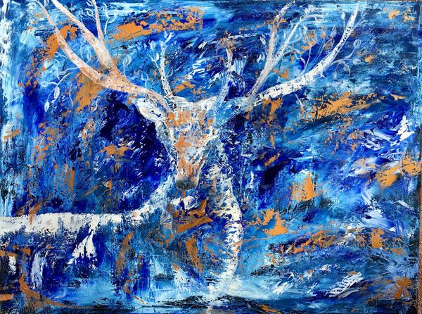 Blue Stag
40x30 X1.5
Oil on canvas
$1500
