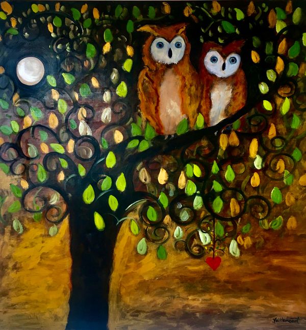 Two Owls
36x36 oil on linen canvas
Available $2200