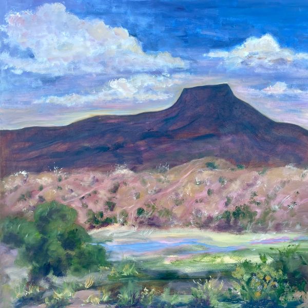 Abiquiu Bliss by Vaillancourt
36x36 x1.5 Mixed Media Original Painting
Certificate  of Authenticity
