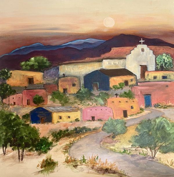 This  Painting of the Village of Laguna Pueblo is available  as a fine art print. It was part of a c