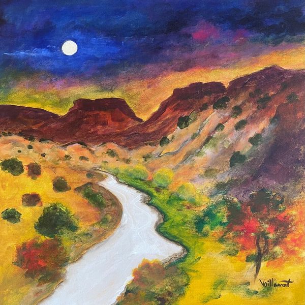 Moonlight on the Chama River
24x24x1.5 
$2800
Original Mixed Media on Canvas
and-signed by Artist
ce