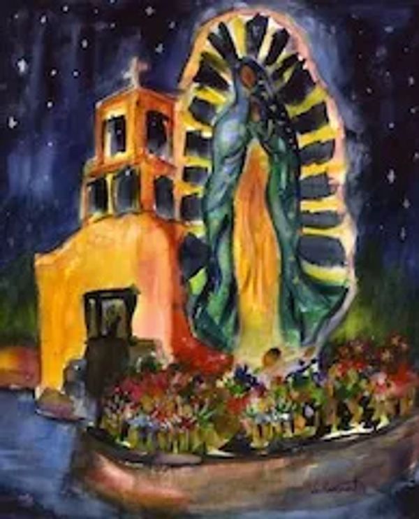 Our Lady of Guadalupe at Night