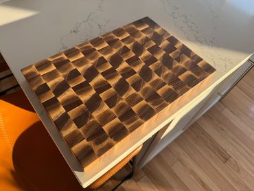 Sappy Black Walnut End Grain Cutting Board