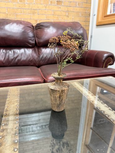 Spalted Birch Weed Pot