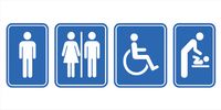 Luminance contrast, signage, luminance contrast of signs, signage luminance contrast