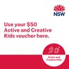 We are a Active Kids Provider and accept the FREE $50 Active Kids Vouchers offered by NSW Government