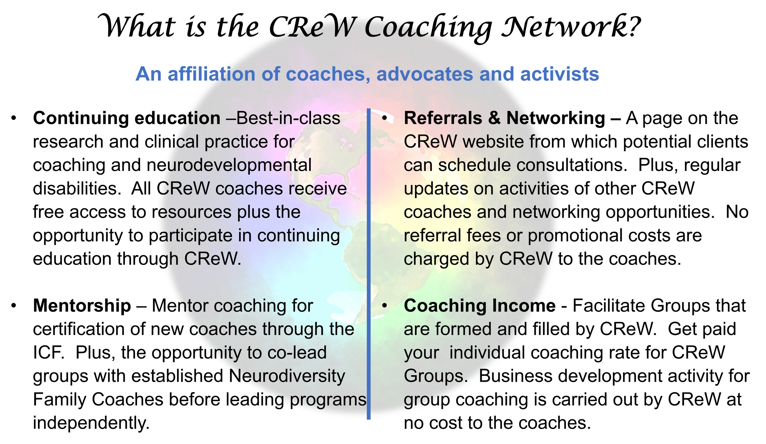 be a coach, neurodiversity family coach training, ICF coach training, autism coach training