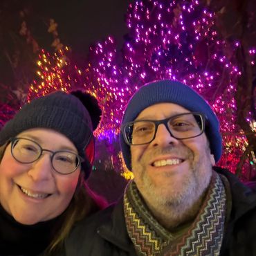 Yael and Ben at the 2025 Festival of Lights in Denver, CO.