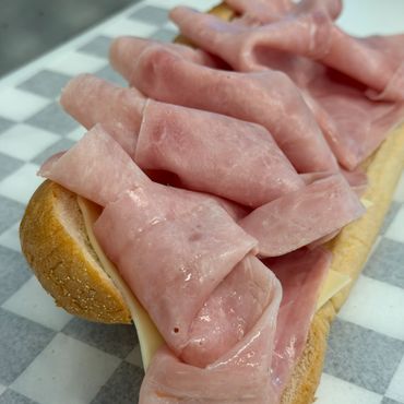 American Hoagie with Turkey and American cheese and ham