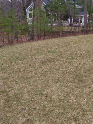 Yard cleanup of debris in Bedford, NH, Removal of leaves, Spring clean up done by SC Outdoor Service