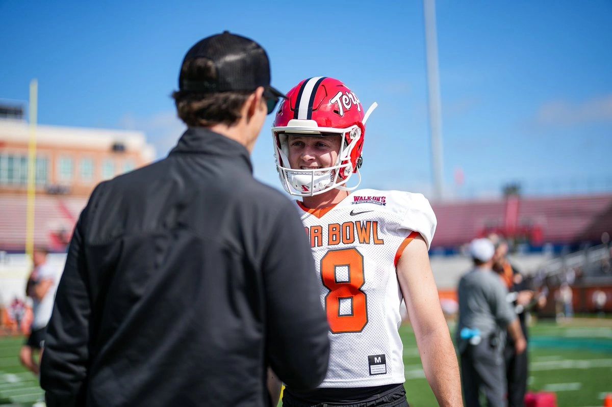 Chad Ryland GWK Trainee at Reese's Senior Bowl Prior to NFL Draft