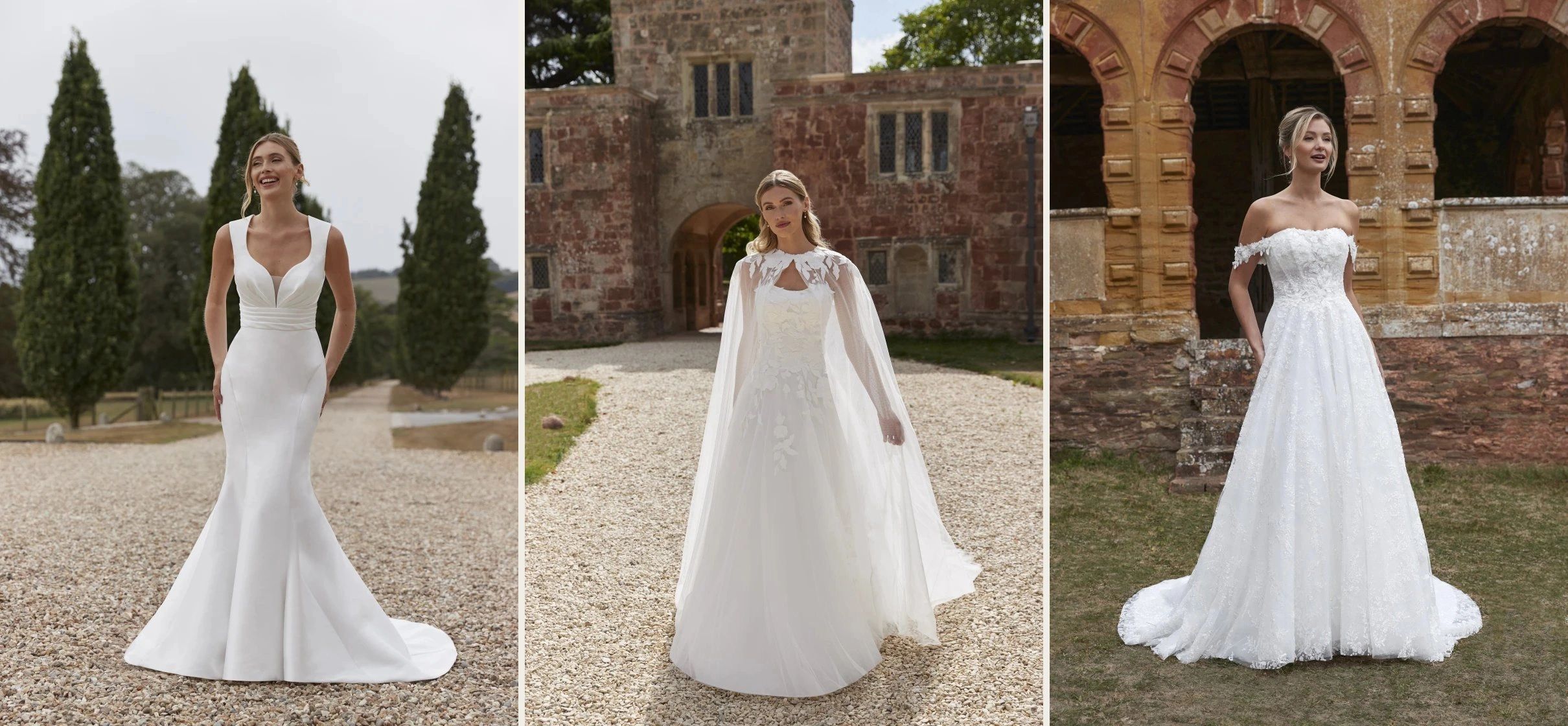Elegant designer wedding dresses at K.T. Bridal boutique, Broseley, Shropshire