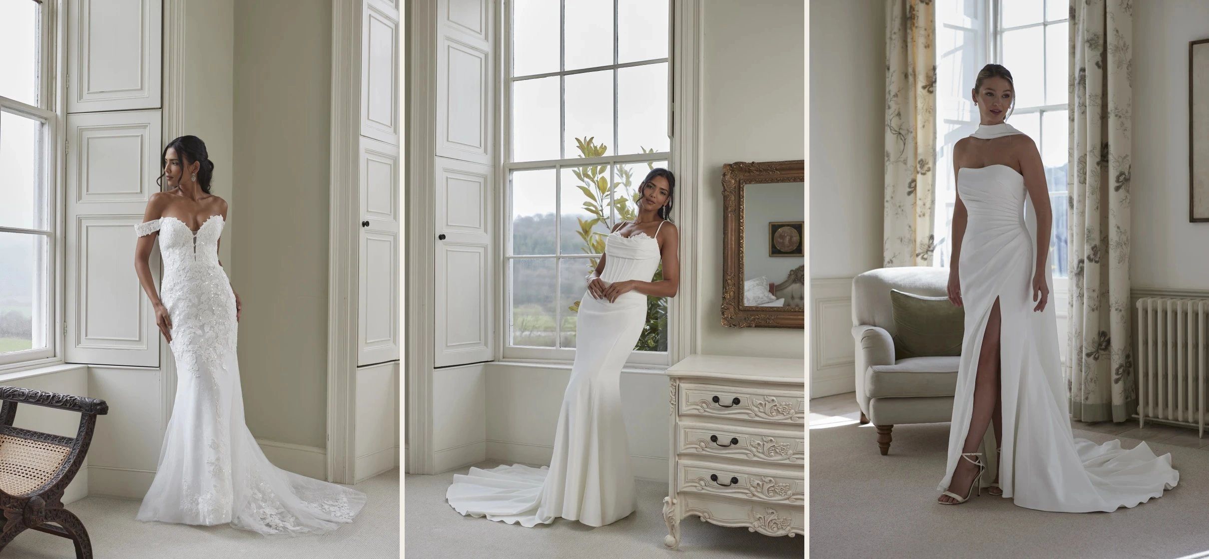 Romantica designer wedding dresses at K.T. Bridal, bridal shop in Broseley near Telford, Shropshire