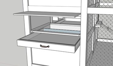 Easy poop removal tray