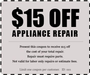 $15 off appliance repair coupon
