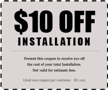 $10 off appliance installation coupon