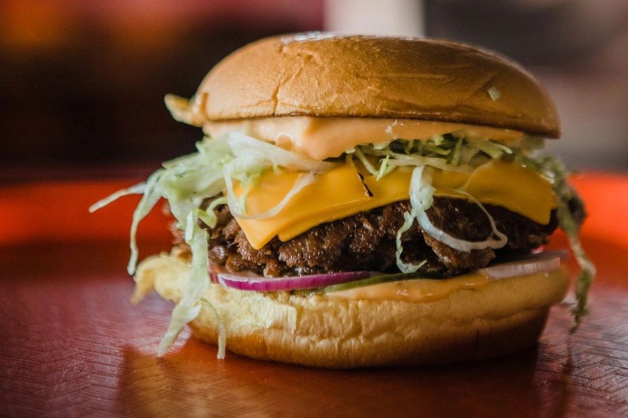 a delicious Preston's burger