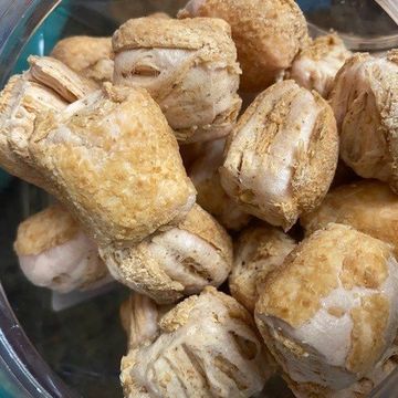 Close-up of dried lotus seed pods.