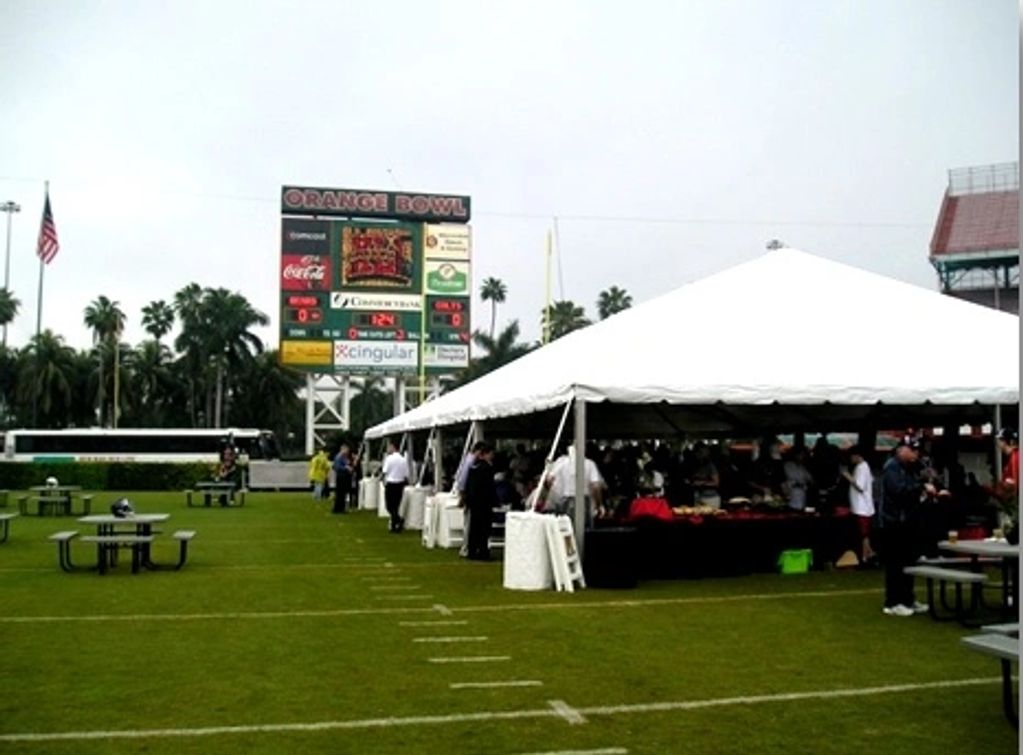 ESPN Super Bowl pre-game tailgate party on the field at the Orange Bowl in Miami, Private client par