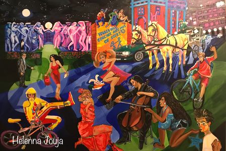 “The Chaser’s Park’ 150x100cm canvas.