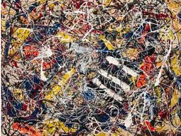 Number 17A Jackson Pollock Oil on Fiberboard