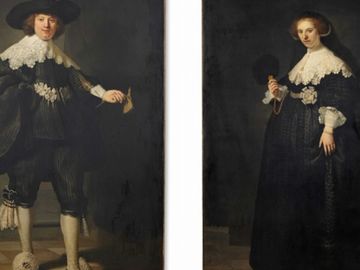 Pendant portraits of Maerten Soolmans and Oopjen Coppit