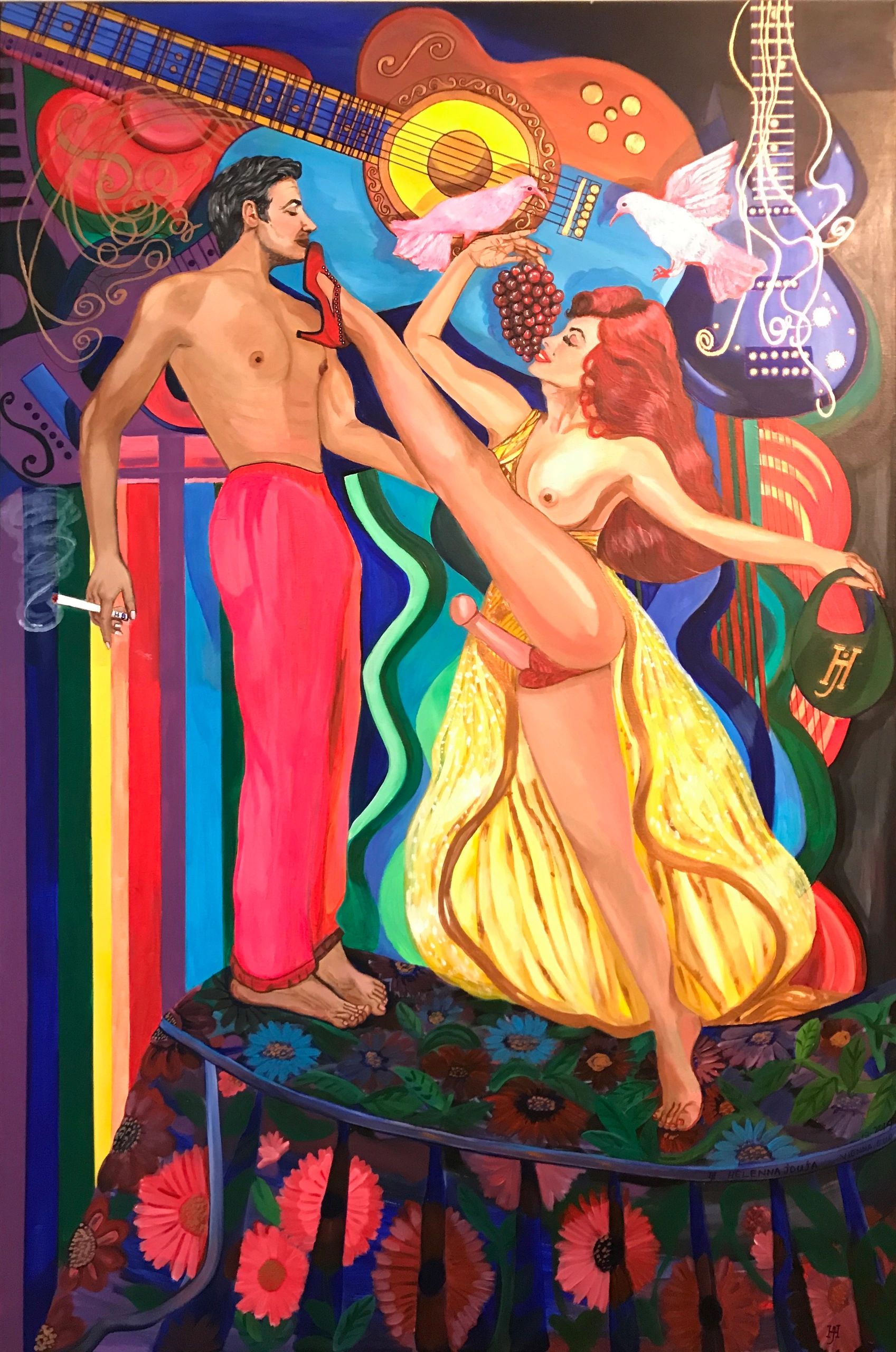 "The Lady Boy" 150x100cm acrylic on canvas