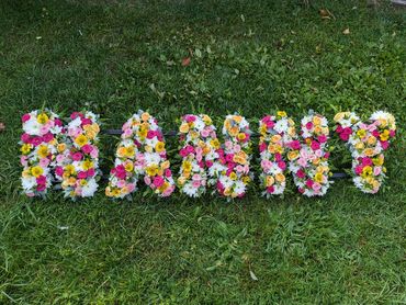 Funeral flower letters Dorset