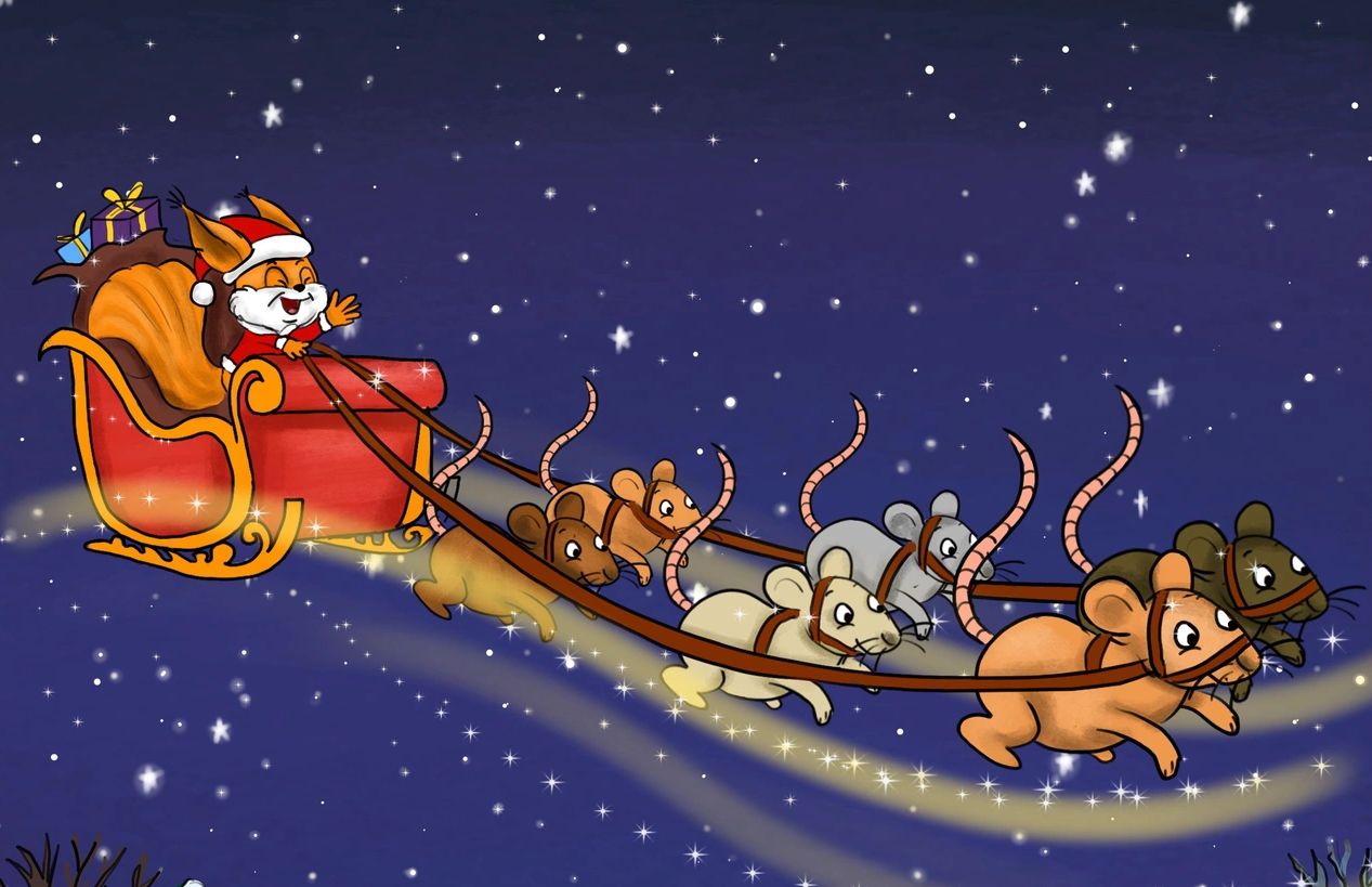 All the forest friends are busy preparing for Christmas Eve and excitement is building.