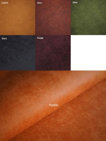 Pueblo leather colour options