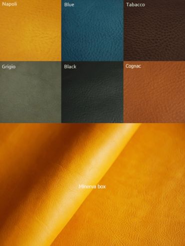 Minerva leather colour options