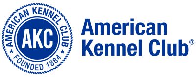 Logo of the American Kennel Club with founding year 1884.